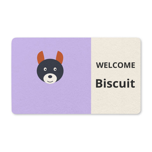 Custom Pet Photo Doormat - Personalized Welcome Mat With Your Dog, Cat or Pet's Name