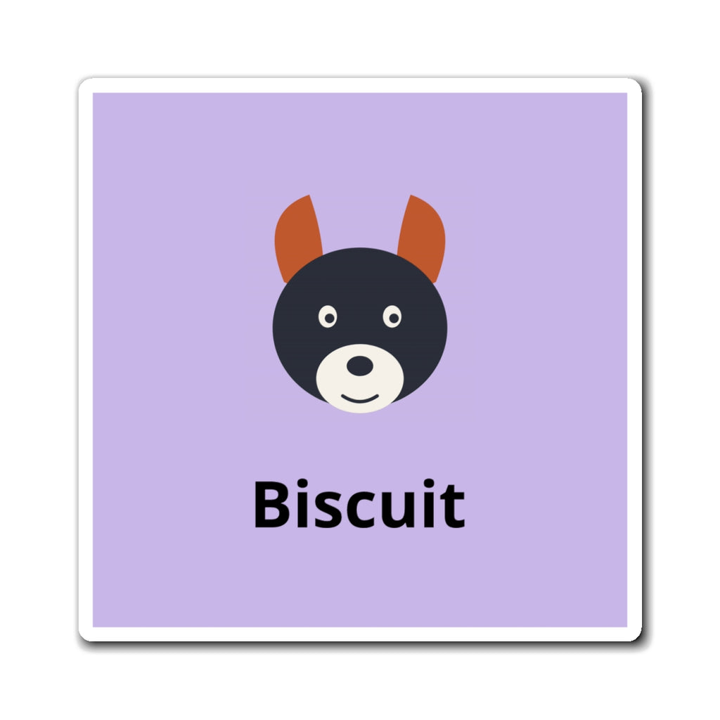 Custom Pet Photo Magnet - Personalized Fridge Magnet With Your Dog, Cat or Any Pet's Name