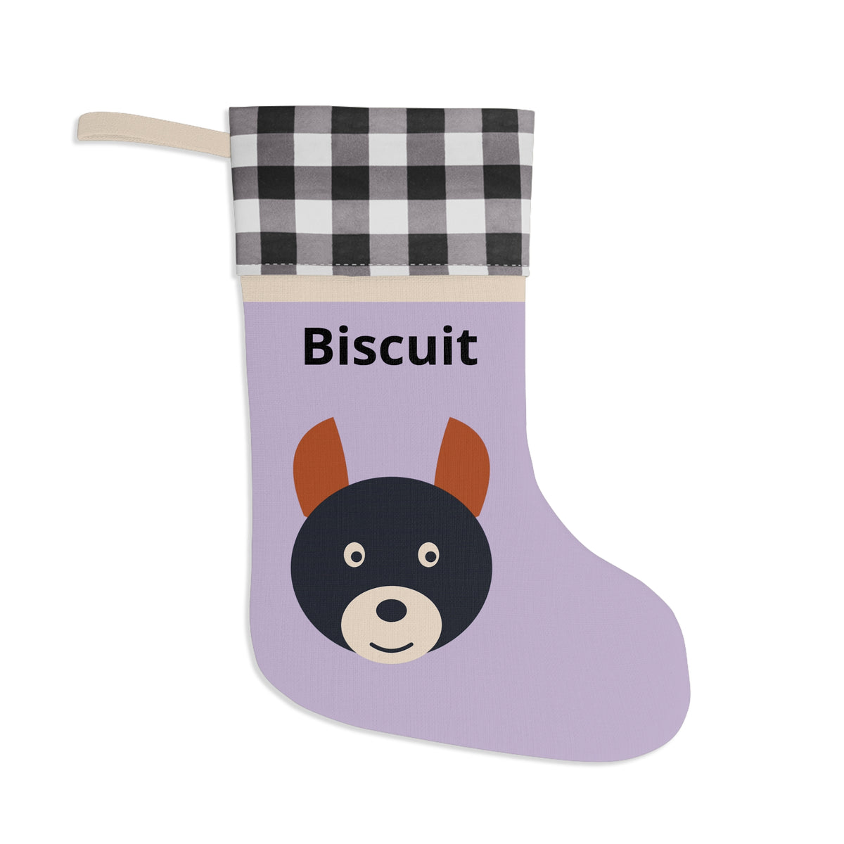 Custom Pet Photo Christmas Stocking - Personalized Dog, Cat & Pet Stocking With Name