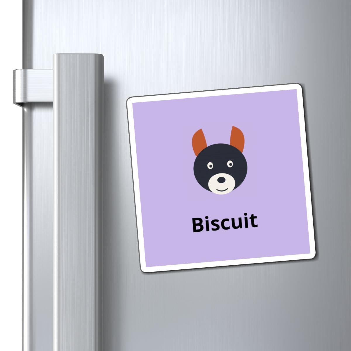 Custom Pet Photo Magnet - Personalized Fridge Magnet With Your Dog, Cat or Any Pet's Name