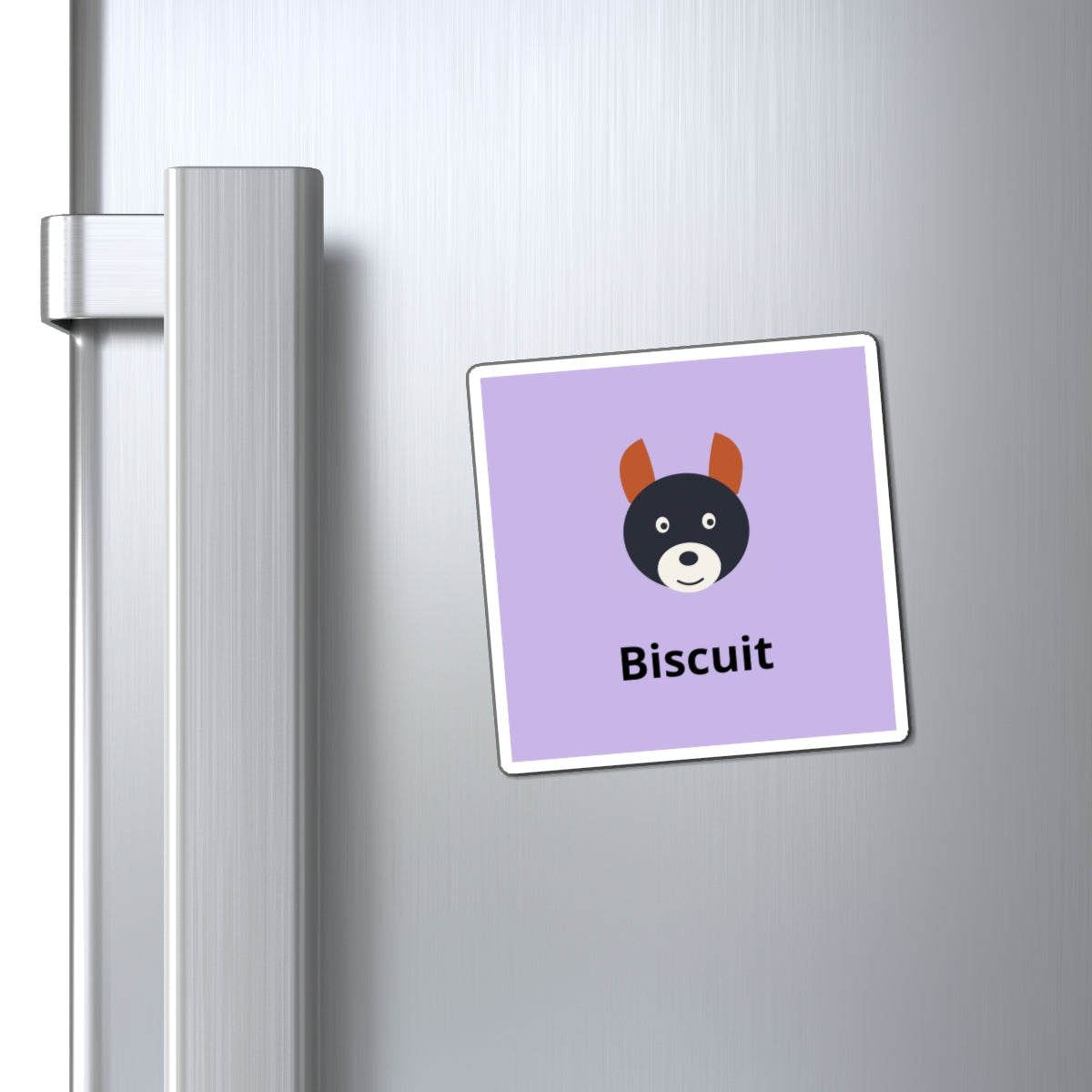 Custom Pet Photo Magnet - Personalized Fridge Magnet With Your Dog, Cat or Any Pet's Name